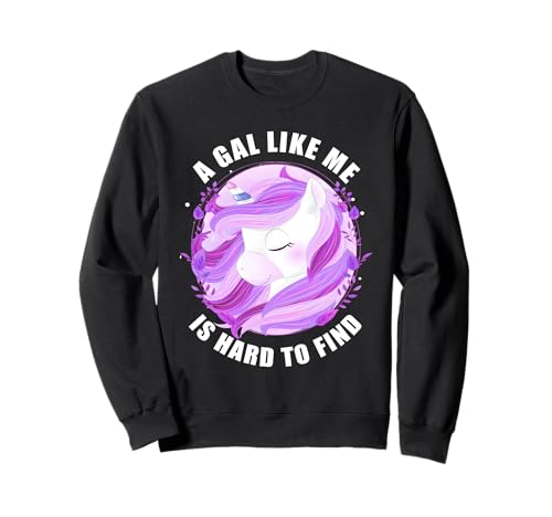 A Gal Like Me is Hard to Find – Women Kids Unicorn Mother's Sweatshirt von A Girl Like Me is Hard to Find – Women Unicorn