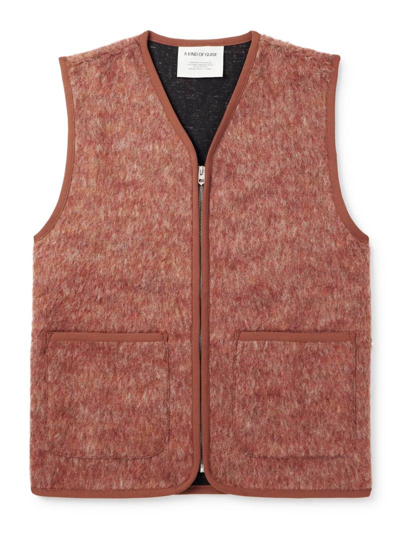 A Kind Of Guise - Valur Brushed Virgin Wool-Blend Gilet - Men - Brown - S von A Kind Of Guise