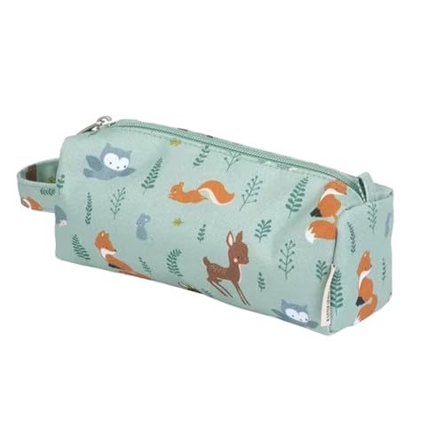 A LITTLE LOVELY COMPANY Federmäppchen für Kinder, Polyester, 20 x 8 x 7 cm, mintgrün, Strapazierfähig von A LITTLE LOVELY COMPANY