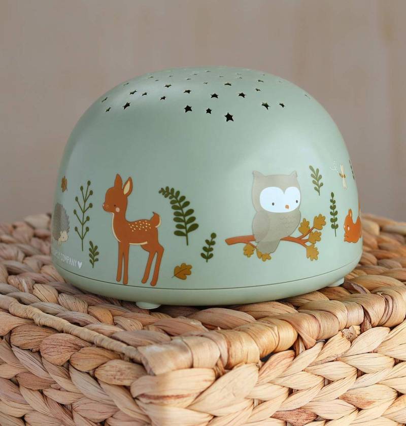 Nachtlicht mit Sternenprojektor WALDFREUNDE für Kinder A Little Lovely Company von A Little Lovely Company