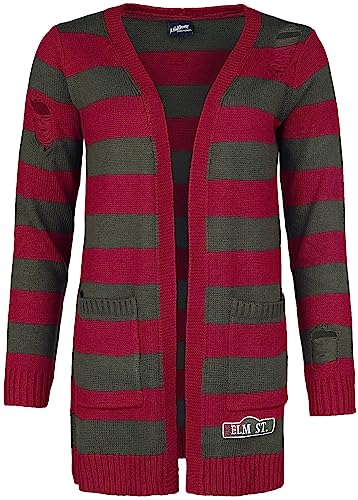 A Nightmare on Elm Street Elmstreet Frauen Cardigan rot/grün XL von A Nightmare on Elm Street