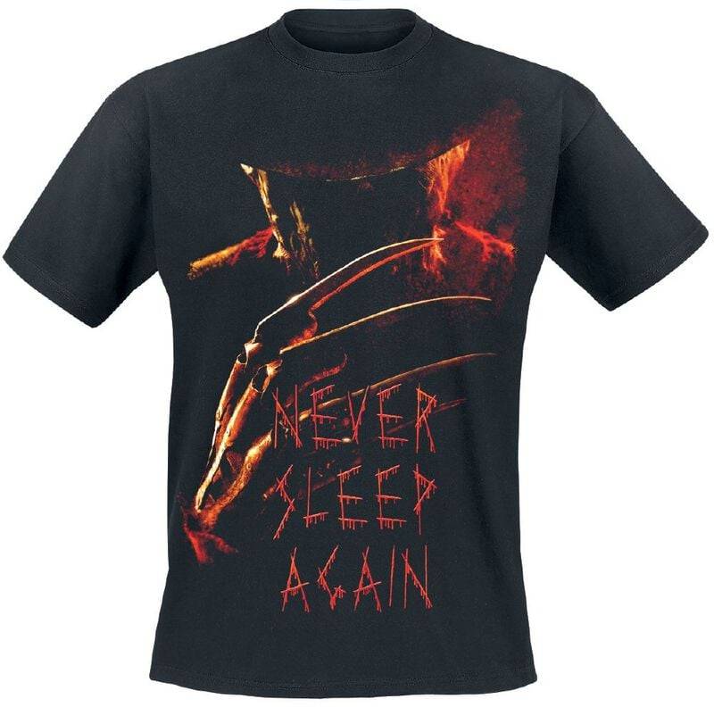 A Nightmare on Elm Street Never Sleep Again Poster T-Shirt schwarz in L von A Nightmare on Elm Street
