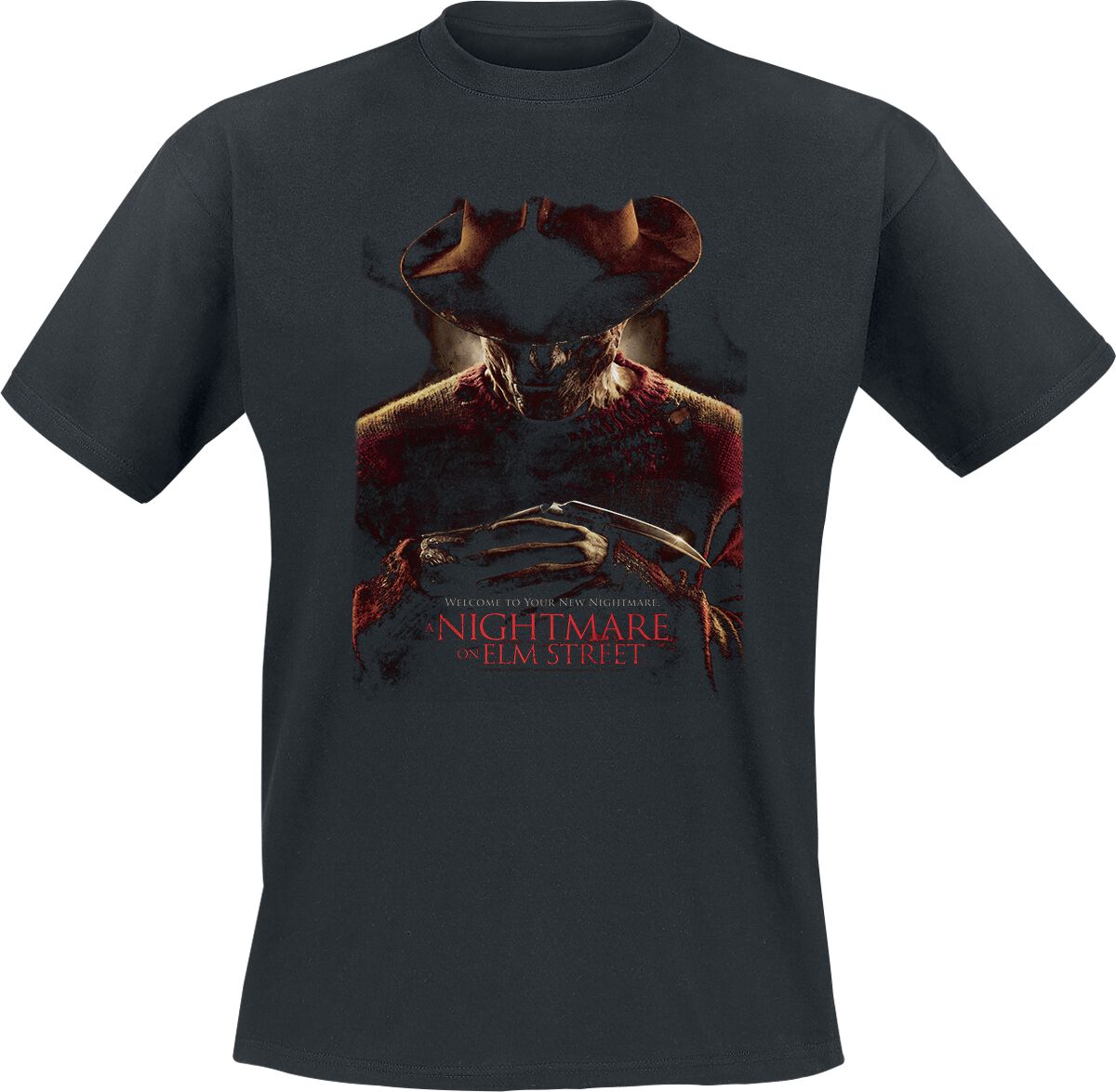 A Nightmare on Elm Street T-Shirt - Welcome To Your New Nightmare - S bis 3XL - für Männer - Größe L - schwarz - Lizenzierter Fanartikel A Nightmare on Elm Street T-Shirt - Welcome To Your New Nightmare - S bis 3XL - für Männer - Größe L - schwarz - Lizenzierter Fanartikel von A Nightmare on Elm Street