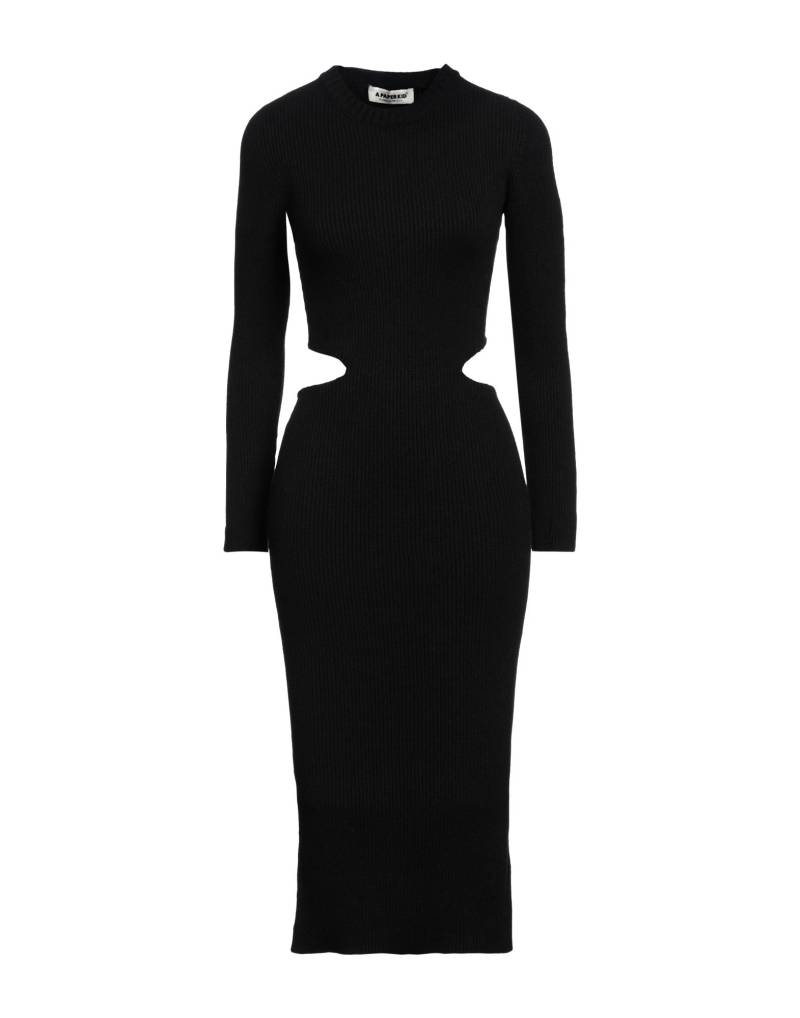 A PAPER KID Midi-kleid Damen Schwarz von A PAPER KID