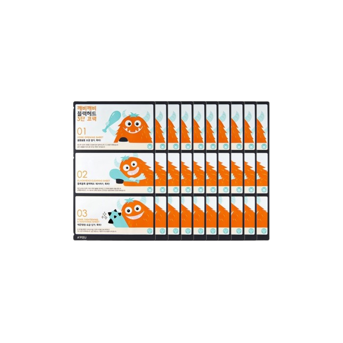 A'PIEU - Goblin Blackhead 3 Step Nose Pack - 1pc (10ea) Set von A'PIEU