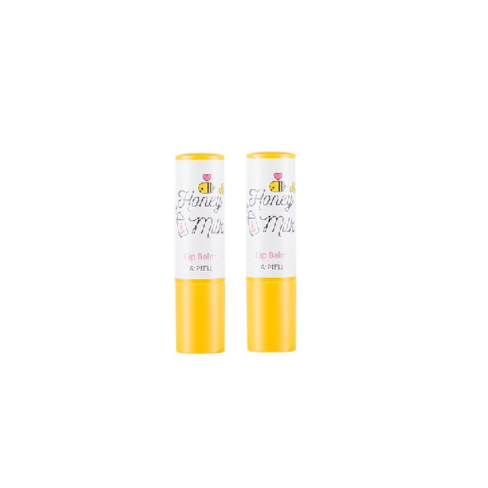 A'PIEU Honey & Milk Lip Balm - 3.3g (2ea) Set von A'PIEU