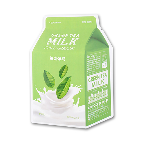 A'PIEU - Milk One Pack Sheet Mask - Green Tea - 1stück von A'PIEU