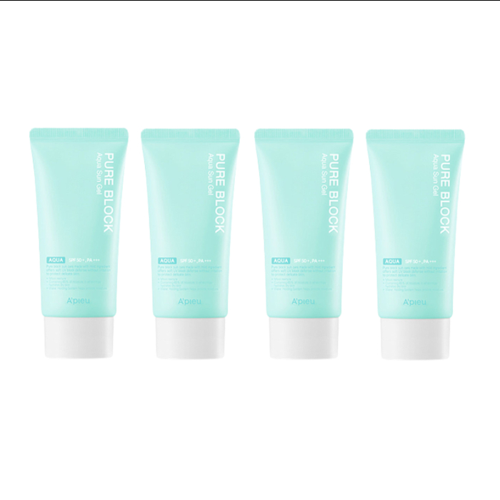 A'PIEU Pure Block Aqua Sun Gel SPF50+ PA+++ (4ea) Set von A'PIEU