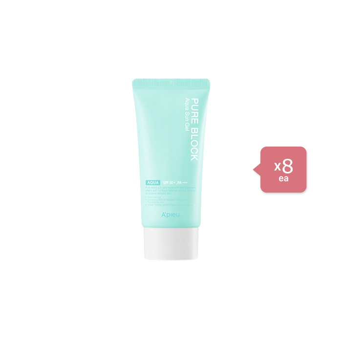 A'PIEU Pure Block Aqua Sun Gel SPF50+ PA+++ (8ea) Set von A'PIEU
