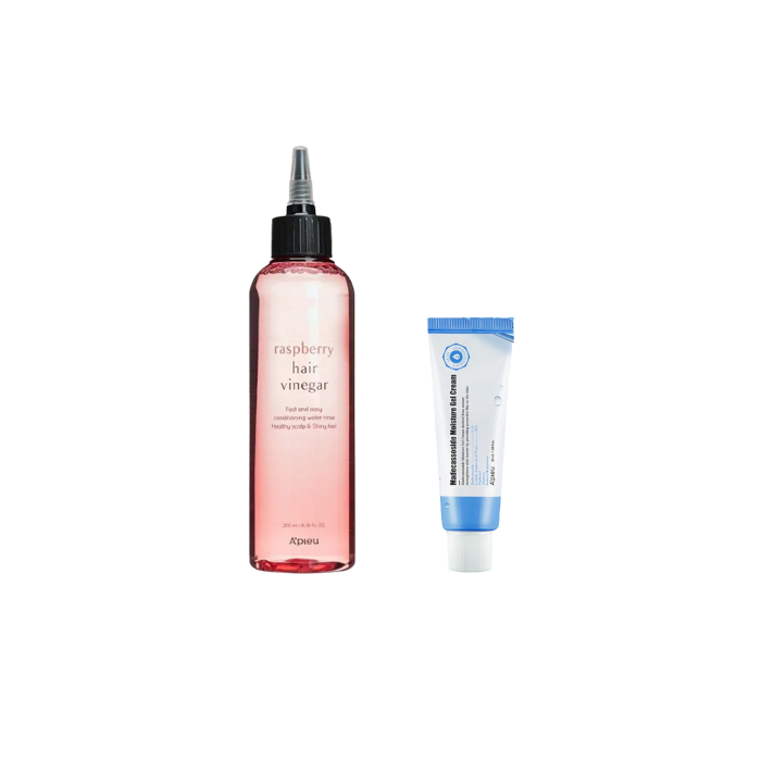 A'PIEU - Raspberry Hair Vinegar - 200ml X A'PIEU - Madecassoside Moisture Gel Cream - 50ml von A'PIEU
