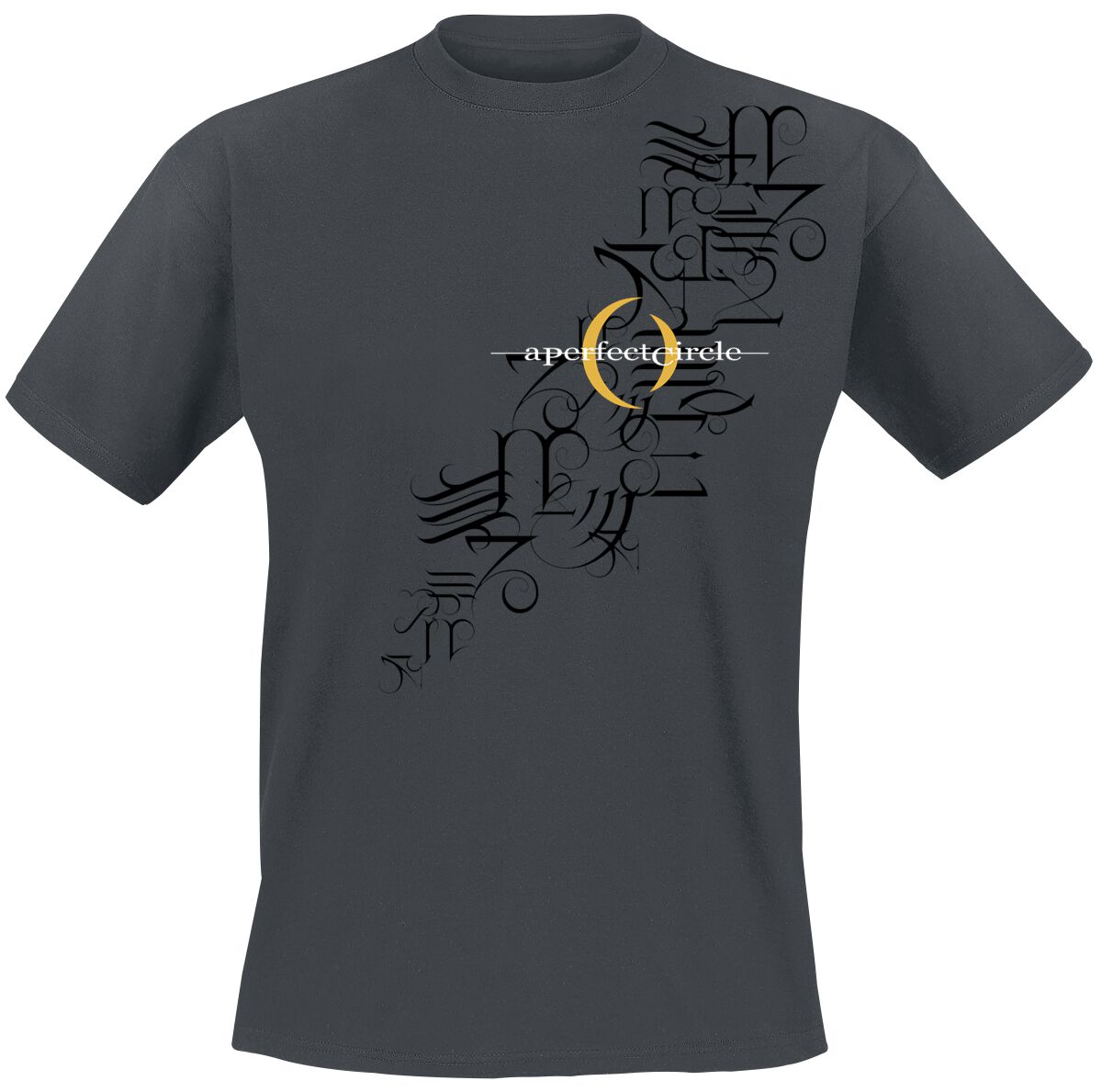 A Perfect Circle Hieroglyphics T-Shirt charcoal in XL von A Perfect Circle