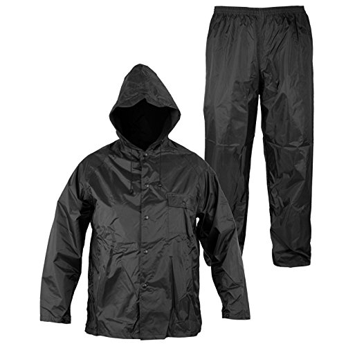 A-Pro Regenanzug Ganzkörper Wasserdicht Haube Herren Damen Schwarz XL A-Pro Regenanzug Ganzkörper Wasserdicht Haube Herren Damen Schwarz XL von A-Pro