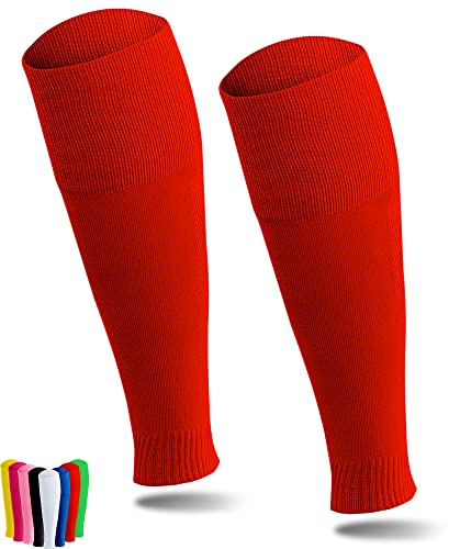 A R O C SPORTS TUBE Socken | Unisex One-Size | UNBRANDED | in vielen verschiedenen Farben | Sleeve/Stutzen für Fußball (Rot) von A R O C SPORTS