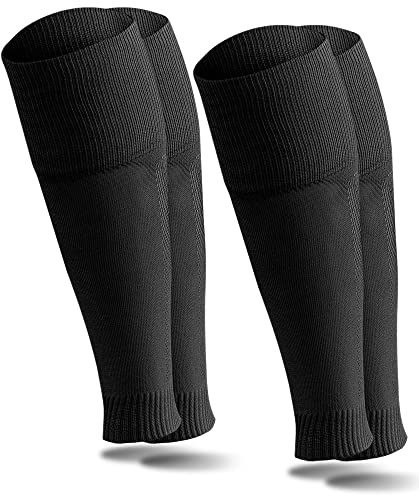 A R O C SPORTS TUBE Socken | Unisex One-Size | UNBRANDED | in vielen verschiedenen Farben | Sleeve/Stutzen für Fußball (Schwarz_Doppelpack) von A R O C SPORTS