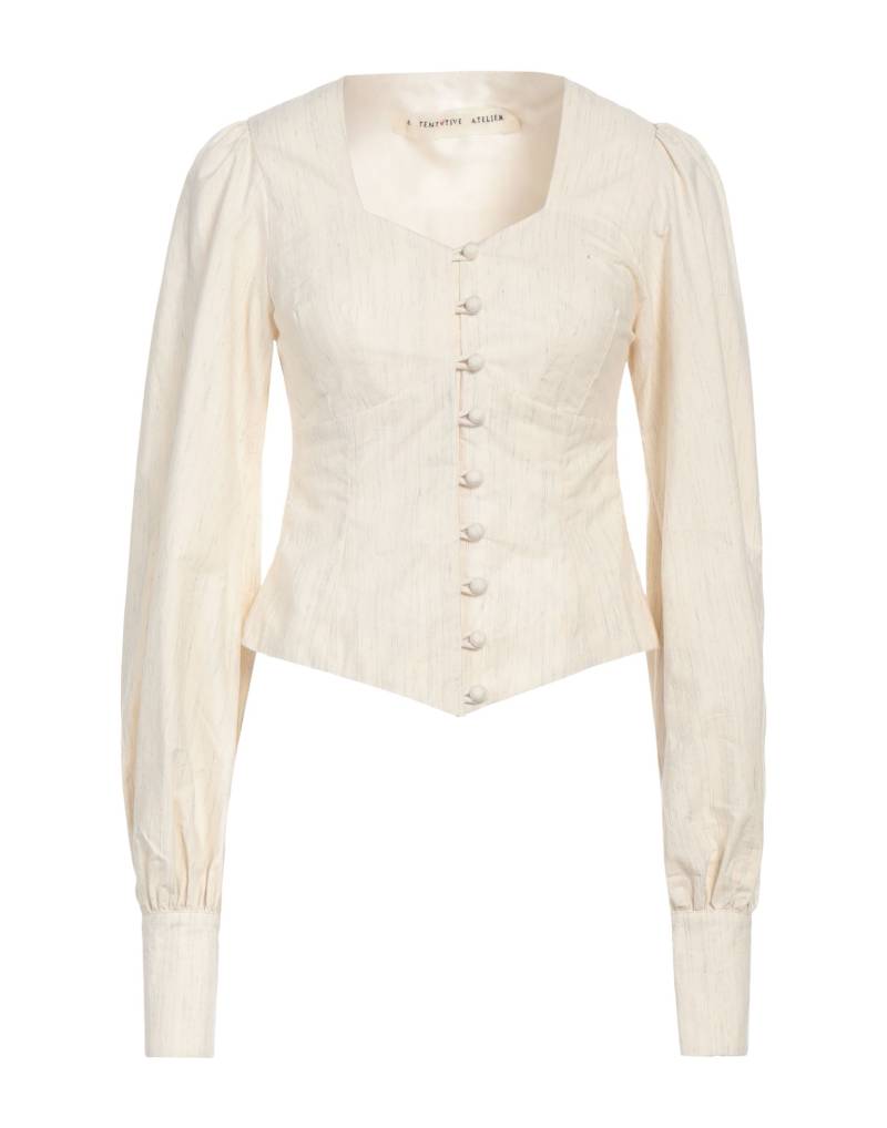 A TENTATIVE ATELIER Hemd Damen Cremeweiß von A TENTATIVE ATELIER