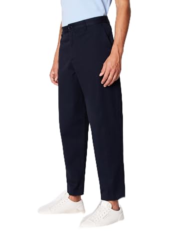 Emporio Armani Herren Clean Limited Milano Edition Cotton Pants Hose, Marineblau, 48 von Emporio Armani