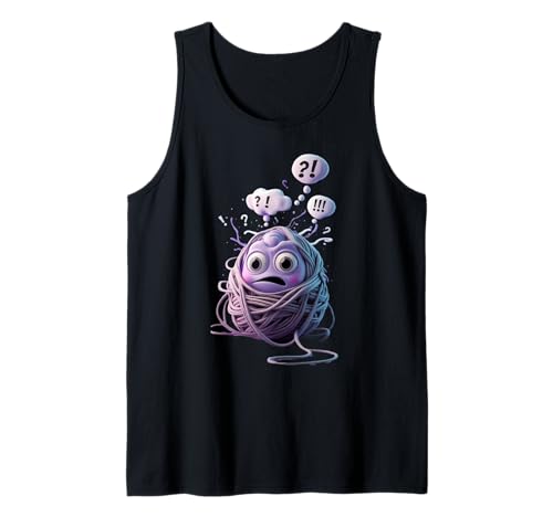 EIN Cartoon-Gehirncharakter, lustiges Unisex-Design, für Herren und Damen Tank Top EIN Cartoon-Gehirncharakter, lustiges Unisex-Design, für Herren und Damen Tank Top von A cartoon brain character Funny unisex Design tee