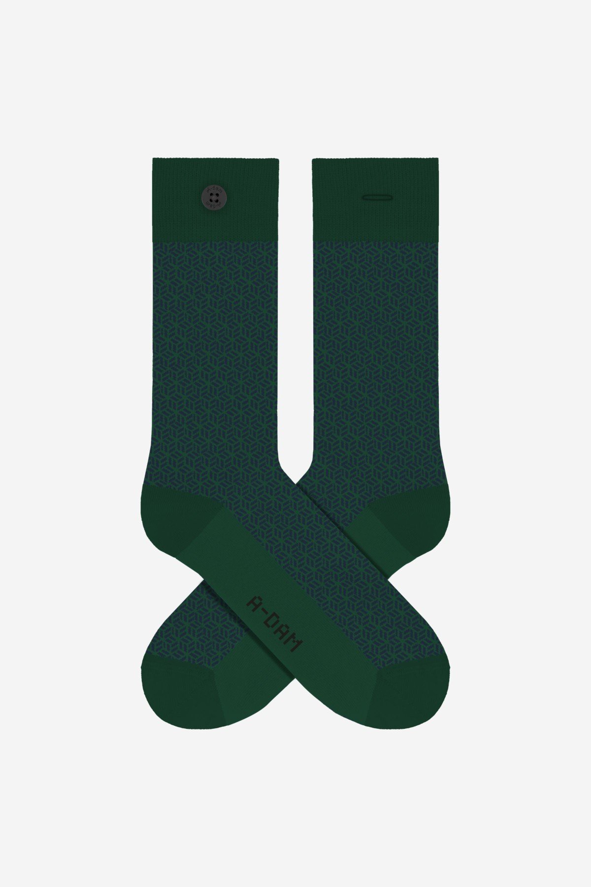 Socken Block Pattern Grün von A-dam