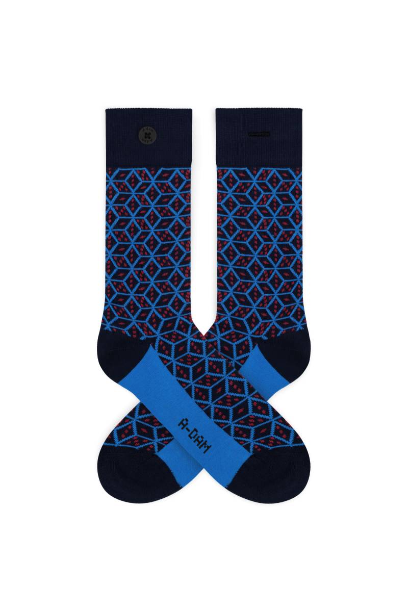 Socken Casual Dice Blau von A-dam