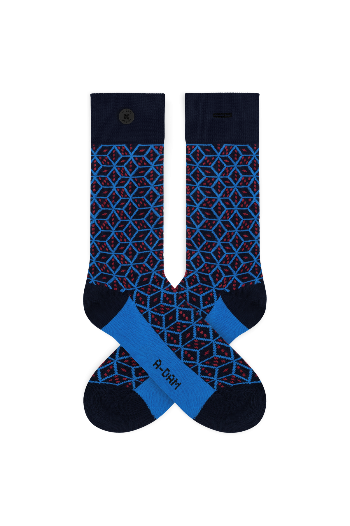 Socken Casual Dice Blau von A-dam