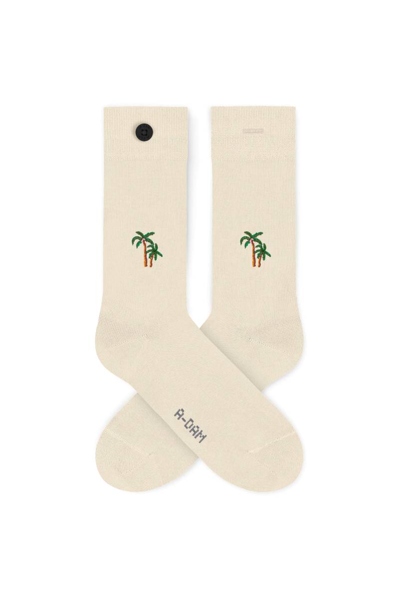 Socken Casual Palm Trees Off White von A-dam