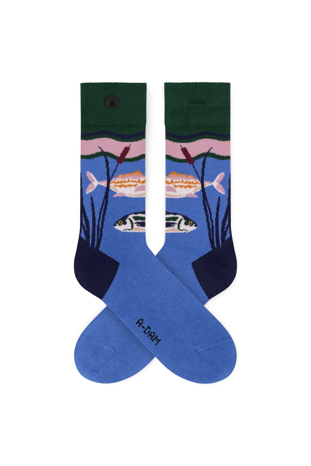 Socken Casual Pond Blau von A-dam