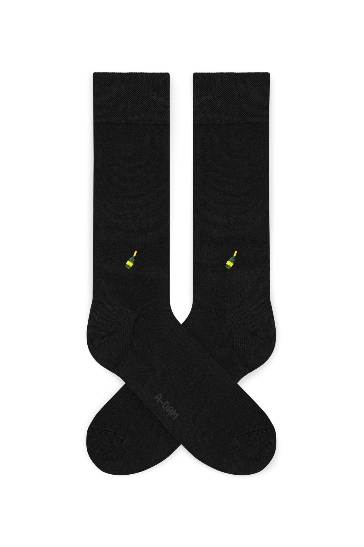 Socken Dress Black Champagne Schwarz von A-dam