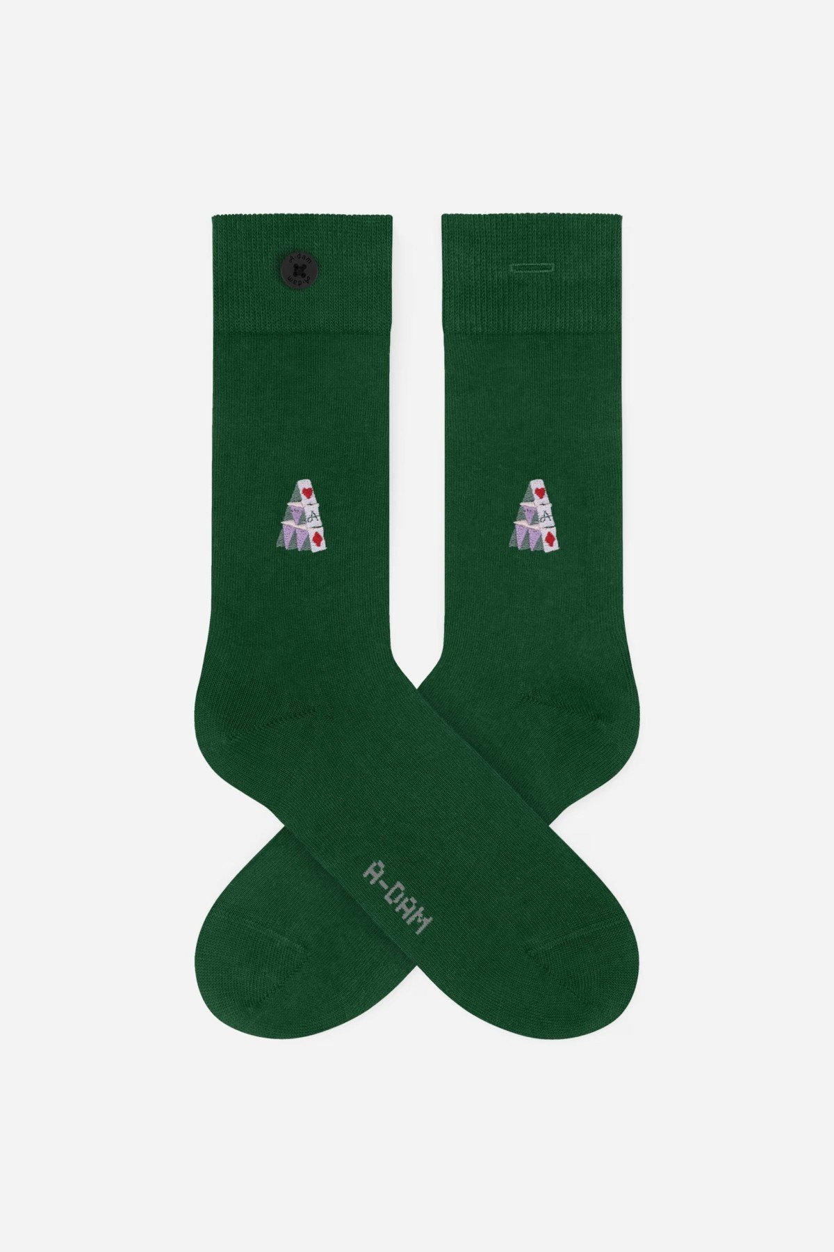 Socken House Of Cards Grün von A-dam