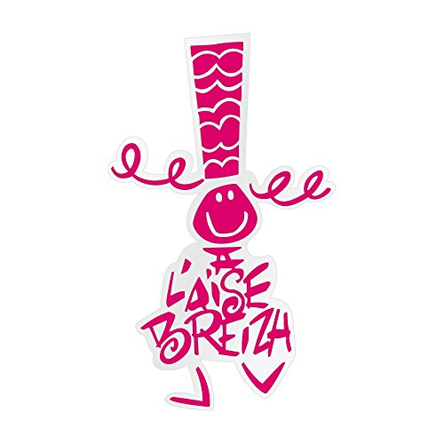 À l'Aise Breizh ! - Aufkleber Lockenwickler – Fuchsia – Klein von À l'Aise Breizh !