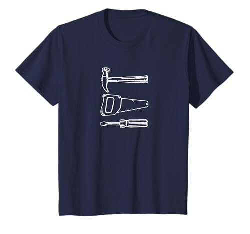 Handyman Tools Kinder-T-Shirt – Hammer/Säge/Schraubendreher Kinderhemd T-Shirt Handyman Tools Kinder-T-Shirt – Hammer/Säge/Schraubendreher Kinderhemd T-Shirt von A&A Kids Tees