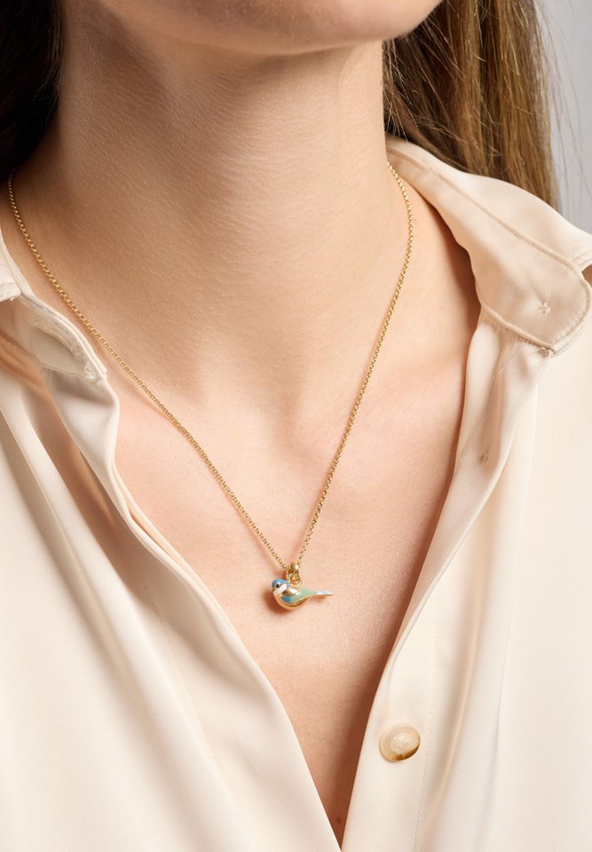 A&C Oslo – Nordic Design Jewellery Kette mit Anhänger Blue Tit von A&C Oslo – Nordic Design Jewellery