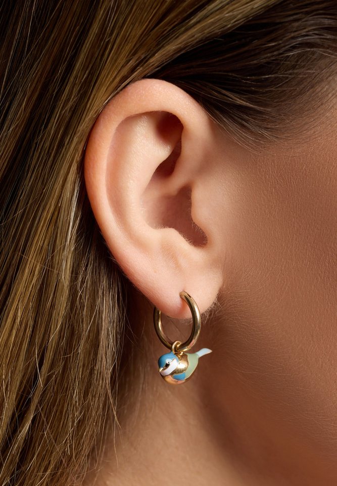 A&C Oslo – Nordic Design Jewellery Paar Ohrhänger Blue Tit von A&C Oslo – Nordic Design Jewellery
