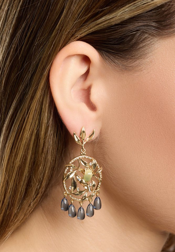 A&C Oslo – Nordic Design Jewellery Paar Ohrhänger Blue Tit von A&C Oslo – Nordic Design Jewellery