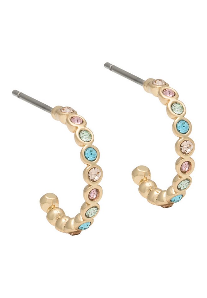 A&C Oslo – Nordic Design Jewellery Paar Ohrhänger Vibrance Gold, Funkelnde Kristalle, glamouröser Look, Geschenkidee von A&C Oslo – Nordic Design Jewellery