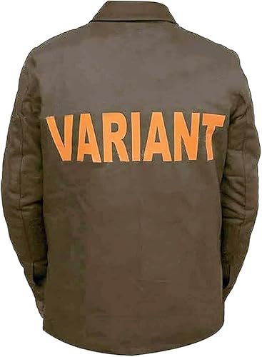 A&M Express Herren TVA Variant Baumwolljacke - Stilvolle braune Jacke perfekt für Cosplay & Freizeit, braun, L von A&M Express
