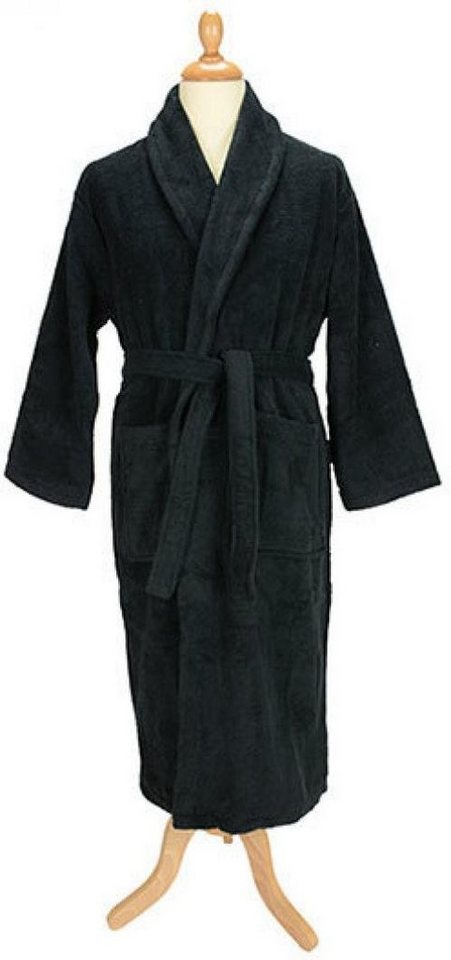 A&R Bademantel Herren Bademantel mit Schalkragen zertifiziert von A&R