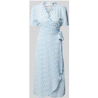 A-view Midikleid in Wickel-Optik Modell 'Peony' in Hellblau, Größe 34 von A-view