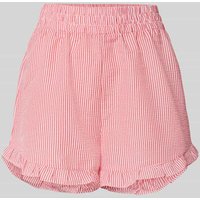 A-view Relaxed Fit Shorts mit Strukturmuster Modell 'Sonja' in Rot, Größe 38 von A-view