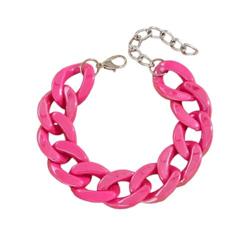 A-yeite 80er 90er Jahre Neon Chunky Link Acryl Armbänder Sweet Macaron Candy Farbe Harz Link Armband für Frauen Bunte Sommer Strand Party Y2k Schmuck, Adjustable, Acryl, Kein Edelstein von A-yeite