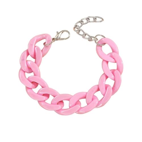 A-yeite 80er 90er Jahre Neon Chunky Link Acryl Armbänder Sweet Macaron Candy Farbe Harz Link Armband für Frauen Bunte Sommer Strand Party Y2k Schmuck, Adjustable, Acryl, Kein Edelstein von A-yeite