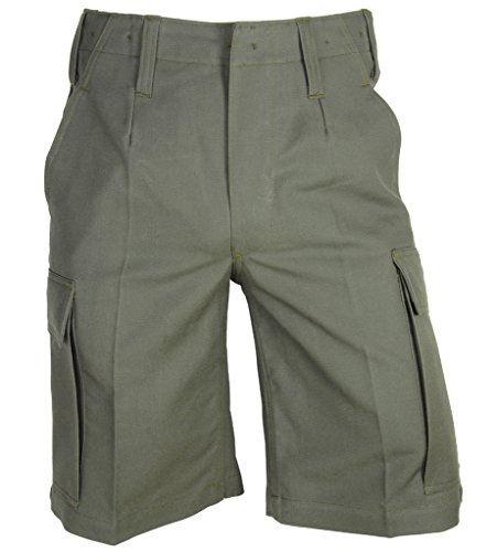 A. Blöchel Kurze Bundeswehr Bermuda Feldhose Molsekin Arbeitshose Shorts 6-11, 58, 60 (11, Steingrau Oliv) von A. Blöchel