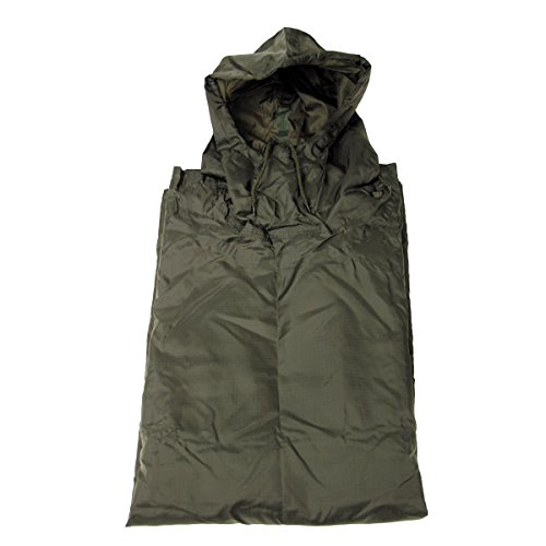 A. Blöchel Stabiler US Army Rip Stop Regenponcho Regenjacke Anglerjacke Nässeschutz Oliv oder Schwarz (Oliv) von A. Blöchel
