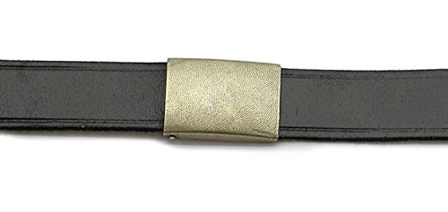 A.Blöchl AB Robuster Bundeswehr Ledergürtel 3cm breit (Schwarz/ 110 cm) von A. Blöchel