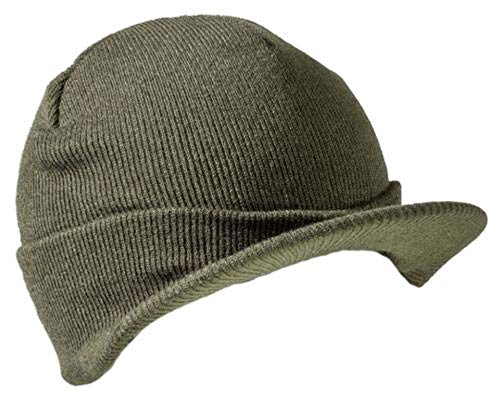 A.Blöchl AB Super Warmes US Army Jeep Cap aus Feinstrick (Oliv) von A.Blöchl