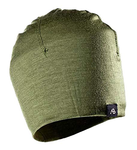 A.Blöchl Sportliches Beanie Lite Merino aus Wolle (Oliv) von A.Blöchl