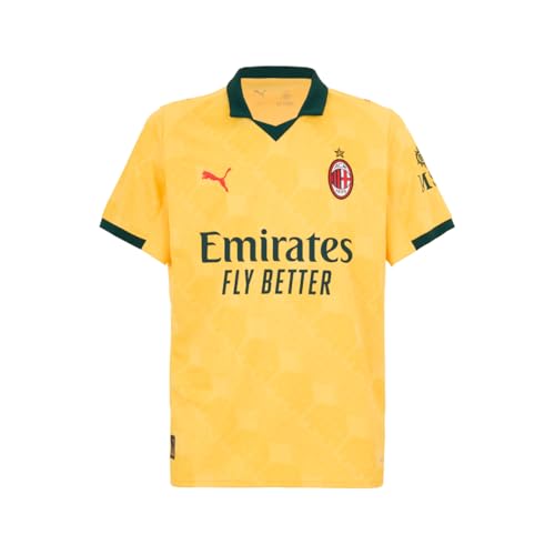 A.C. Milan Unisex Maglia Gara Third Fußball-Trikot, Saison 2025/2026, offizielles Produkt, gelb, S A.C. Milan Unisex Maglia Gara Third Fußball-Trikot, Saison 2025/2026, offizielles Produkt, gelb, S von A.C. Milan