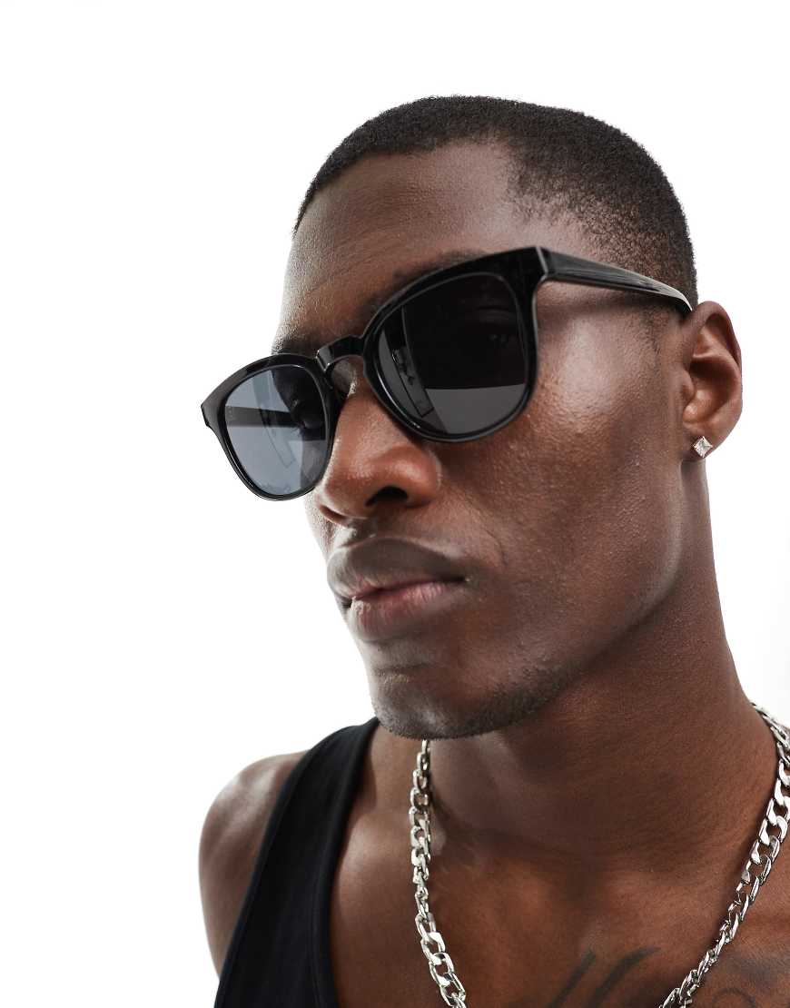 A. Kjaerbede - Bate - Klassische Sonnenbrille in Schwarz von A.Kjaerbede