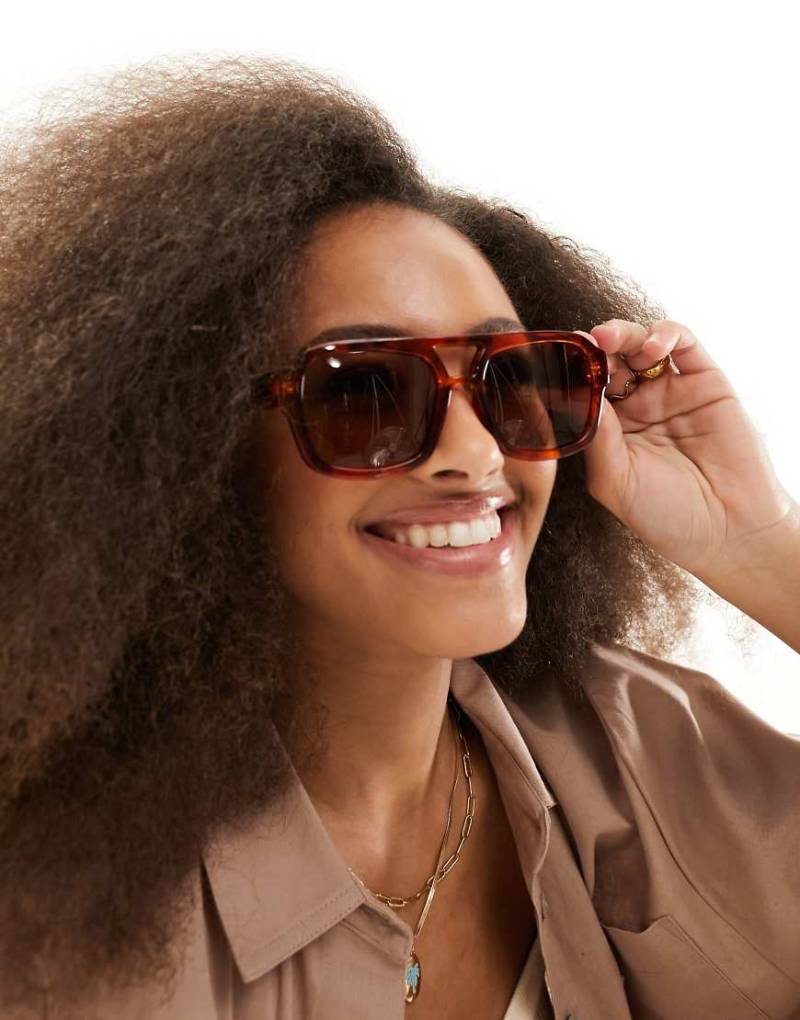 A. Kjaerbede - Kaya - Pilotensonnenbrille in Havana-Braun von A.Kjaerbede