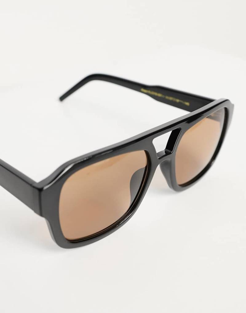 A. Kjaerbede - Kaya - Pilotensonnenbrille in Schwarz von A.Kjaerbede
