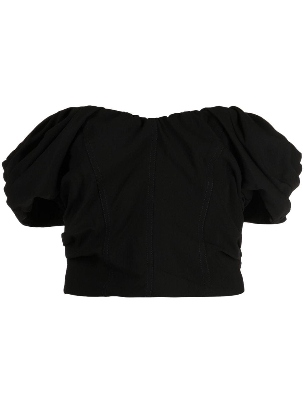 A.L.C. Nora Cropped-Top - Schwarz von A.L.C.